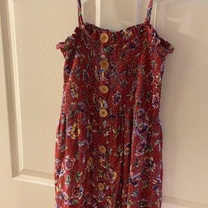 Red Floral Maxi Dress. Size Medium. Worn a few times.